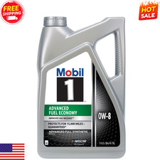 Mobil 1 Advanced Fuel Economy Full Synthetic Motor Oil 0W-8, 5 Quart picture