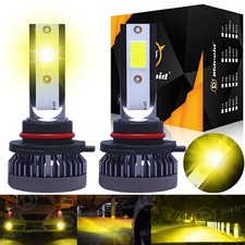 2x RIDROID 9005 HB3 LED Bulbs Headlight High Beam Kit Super Bright Yellow 3000K picture