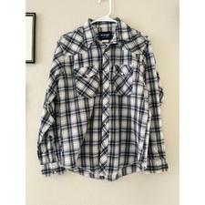 Men's Western Shirt, Snap button down, XXL, cotton blend lightweight picture