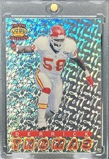 DERRICK THOMAS RARE PRISM HOLO REFRACTOR FOIL SPORTS CARD CHIEFS MINT picture