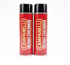 2 X Campanelli Pro Series Carpet and Upholstery Stain Remover 18oz NEW Jumbo picture