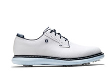 New in Box FootJoy Traditions Blucher Golf Shoes - White/Blue/Camo 57972 11.5 M picture
