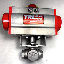 Triac 2R80SO AUTOMATED 3 WAY MULTI-PORT BALL VALVE SERIES 38 1000PSI WOG picture