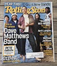 August 2008 Rolling Stone Magazine Dave Matthews Band picture