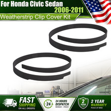 For 2006-2011 Honda Civic Sedan Rubber Front Window Clip Cover LEFT & RIGHT SIDE picture