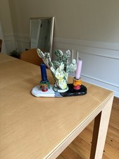 Rare Peter Shire Ceramic Cactus Candle Holder picture