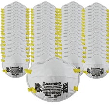 Case (160ct) 3M 8210 N95 Disposable Protective Respirator Dust Mask EXP 2026 picture