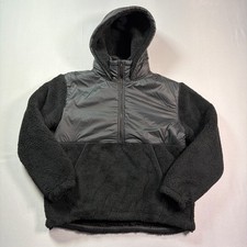 Lole Yana Canada Oversized Pullover Half Zip Fleece Hoodie Women's Size XS Black picture