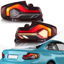2*VLAND Full LED Tail Lights For 2014-2020 BMW 2Series F22 F23 M2 W/Seqeuntial picture