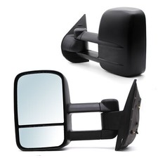 Manual Pair Tow Mirrors for 2007-2013 Chevy Silverado GMC Sierra 1500 2500 3500 picture