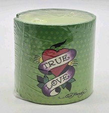 ED HARDY True Love Green Memo Cylinder Note Pad Round Notes Desk Decor 2012  picture