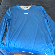Off-White Men's Blue Long Sleeve Breathable T-Shirt Size XL picture