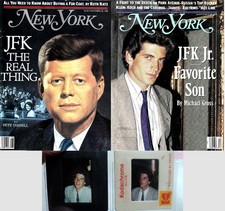 RARE 1988 & 1989 NEW YORK Magazines John JFK Kennedy Jr & OUT TAKES 35mm SLIDES picture