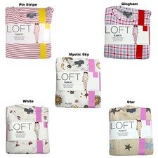 Loft Women's 2 Piece Hacci Knit Long Sleeve Shirt & Jogger Pajama Set picture