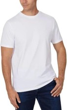 NWT Kirkland Signature 6 Pack Men's Size L Crew Neck White T-Shirts picture