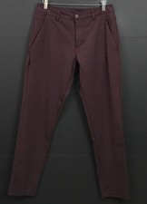 BYLT Men's Everyday Pants 2.0 Performance Stretch Slim Fit Burgundy Red Size 33 picture