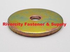 M12 Extra Thick Flat Fender Washers 12mm x 75mm x 6mm Thick Washer Yellow Zinc picture
