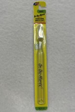 VTG Dr. Du-More's Toothbrush Adult Four Row Multi-Tuft Soft NIP Clear Made USA picture