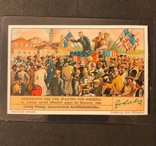 1938 USA President Abraham Lincoln Speech Card picture