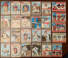 1969–70 Topps MLB Baseball Star Leader CARDS(25)/Rose/Bench/Gibson/Aaron/Clement picture
