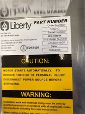 Fan Filter Unit Liberty Model MAX8005-VSCP AC:120v 60Hz 3.0 amps picture
