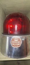 “Vintage Federal Signal Model 11 Twin Beacon Ray 6V RED GLASS DOME 1P11N4.” picture