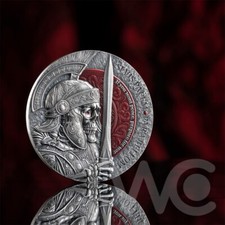 Si Vis Pacem, Para Bellum 2 oz Antique finish Silver Coin CFA Cameroon 2025 picture