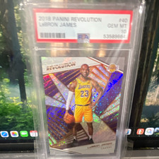 Panini 2018-19 Revolution LeBron James Lakers #40 Base Set PSA 10 picture