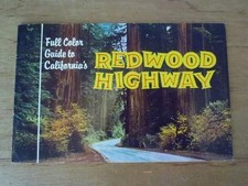 FULL COLOR GUIDE TO CALIFORNIA'S REDWOOD HIGHWAY Mike Roberts 1960's NICE COPY picture