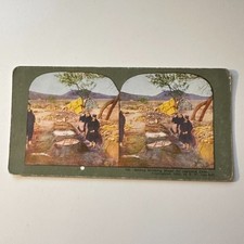 Boiling Drinking Water For Japanese Camp 1898 Antique Stereoview Card 5H6-2 picture