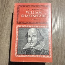 William Shakespeare Vol II by E. K. Chambers Oxford Hardcover with Dust Jacket picture