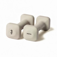 WeGym SafeGrip Square Dumbbells with Anti Slip Handles, Compact, Sandstone picture