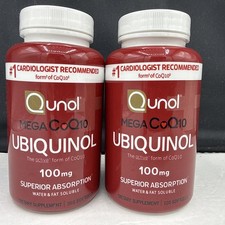 (2) Qunol MEGA CoQ10 Ubiquinol 100mg 100 softgels/btl x2 Exp 6/2027 picture