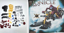 LEGO Bionicle 8992 Cendox V1  incomplete missing 3 w/printed manual no box picture