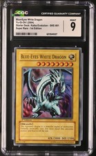 2004 Yu-Gi-Oh Blue-Eyes White Dragon SKE-001 1st Edition Super Rare CGC 9 MINT picture