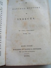 ANTIQUE 1839 THE NATURAL HISTORY OF INSECTS ILLUSTRATIONS SCHOOL DISTRICT picture