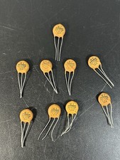 (9) Vintage Circle D Ceramic Disk Capacitor , 2X4700, 1.4 kv URL. Guitar Tone picture
