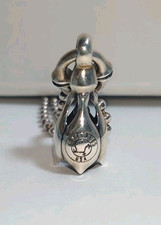 Vintage LONE ONES Tear Bell Pendant Size S with Chain Early 2000s USA Silver 925 picture
