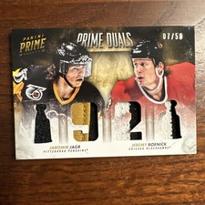 2013-14 PANINI PRIME JAROMIR JAGR JEREMY ROENICK DUALS /50 #D-JR MEM picture