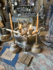 Primitive Old And Early Wood Lighting Early Cabin Goods  picture