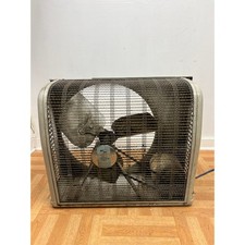 Vintage Homart 3-Speed Window Fan w Box Exhaust Industrial metal SEARS ROEBUCK picture
