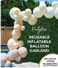 PartyAire 18' Reusable PVC Balloon Arch, 28 pc_Sandy Shades  picture