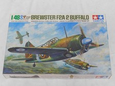 1/48 Tamiya WWII Brewster F2A-2 BUFFALO USN RAF Plastic Model Kit Complete picture