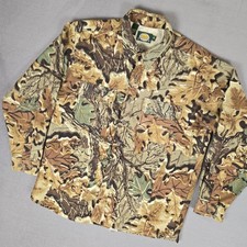 Vintage Cabelas Shirt Mens XL Advantage Camo Chamois Flannel Cotton USA Made picture