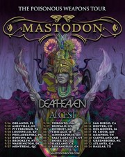 Mastodon Poisonous Weapons Tour 2026 Deftones Alcest Poster picture