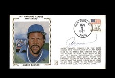 Andre Dawson PSA DNA Signed FDC 1987 First Day Cover Cache NL MVP Autograph picture