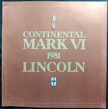 1981 Lincoln Continental / Continental Mark VI Sales Brochure 28pgs picture