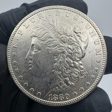 1880-O Morgan Silver Dollar AU Details 14768  picture