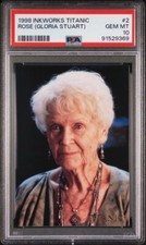 1998 Inkworks Titanic Rose (Gloria Stewart) #2 Rookie RC PSA 10 GEM MINT picture