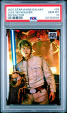 2021 Topps Chrome Star Wars Galaxy Luke Skywalker Refractor #34 PSA 10 RARE picture